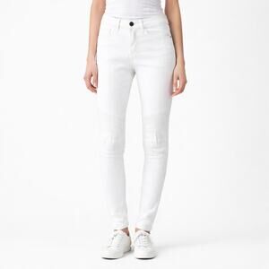 Flying Monkey Moto Skinny White Jeans Juniors Size 24